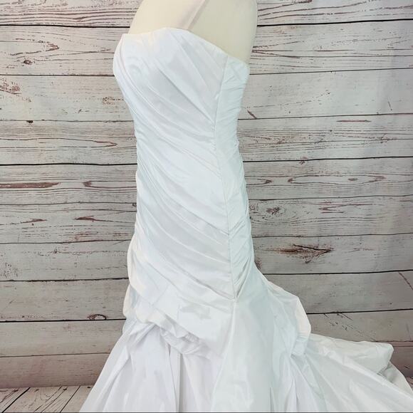 Maggie Sottero Couture Size 10 Strapless Mermaid Dress - Picture 8 of 9